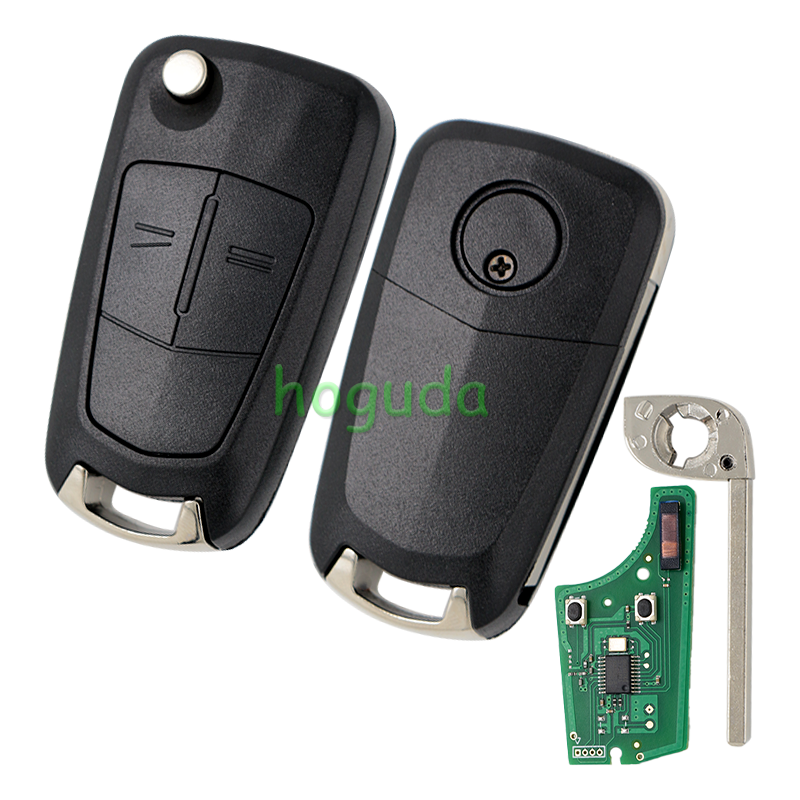 For Opel VAUXHALL and ASTRA H 2 Button Flip Remote Key  with 7941 Chip and 433MHZ (Before 2006)