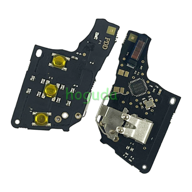 For VW Non-keyless MQB platform  3 button flip remote key  with ID48 chip-434mhz HU66 Blade black pcb board