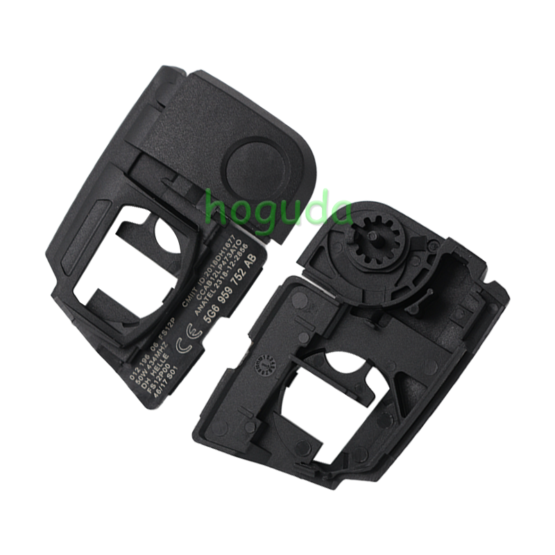For VW Non-keyless MQB platform  3 button flip remote key  with ID48 chip-434mhz HU66 Blade black pcb board