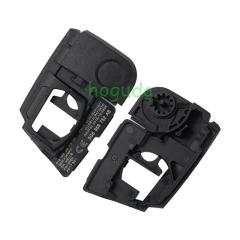 For VW Non-keyless MQB platform  3 button flip remote key  with ID48 chip-434mhz HU162T Blade black pcb board
