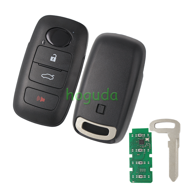 For Toyota 3 button smart key with 433MHz 4A chip  P/N:89994-BZ050