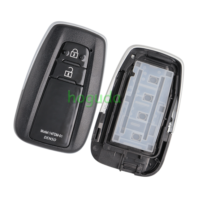 For Toyota remote key blank can put vvdi toyota smart pcb card please choose the button type