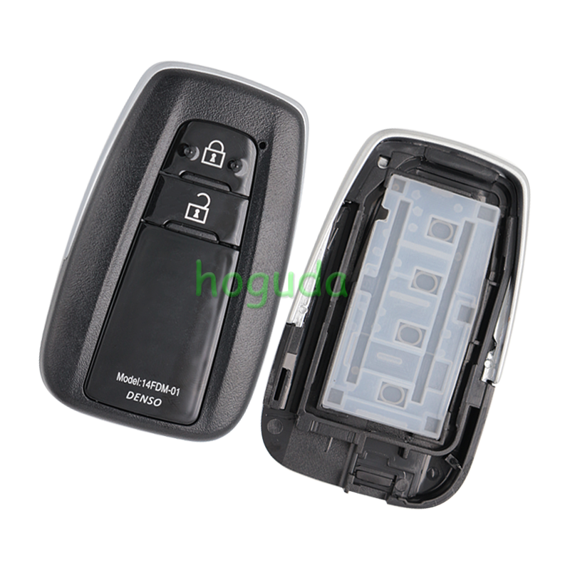 For Toyota remote key blank can put vvdi toyota smart pcb card please choose the button type