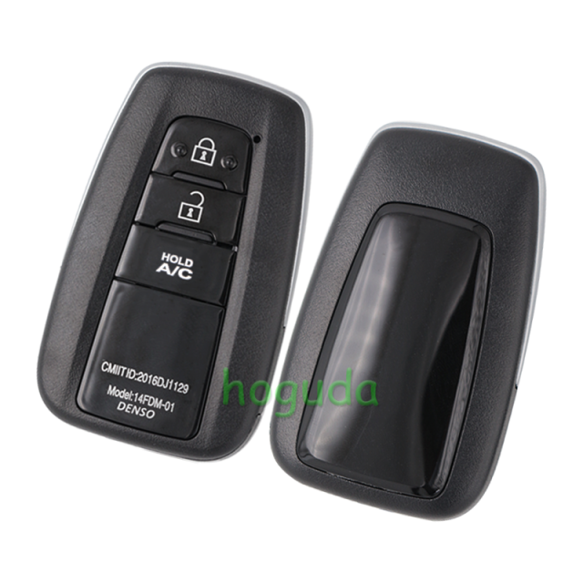For Toyota remote key blank can put vvdi toyota smart pcb card please choose the button type