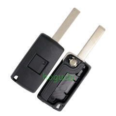 For Peugeot ASK 2 button flip remote key with HU83 407 blade 433Mhz PCF7941 Chip (Before 2011 year)