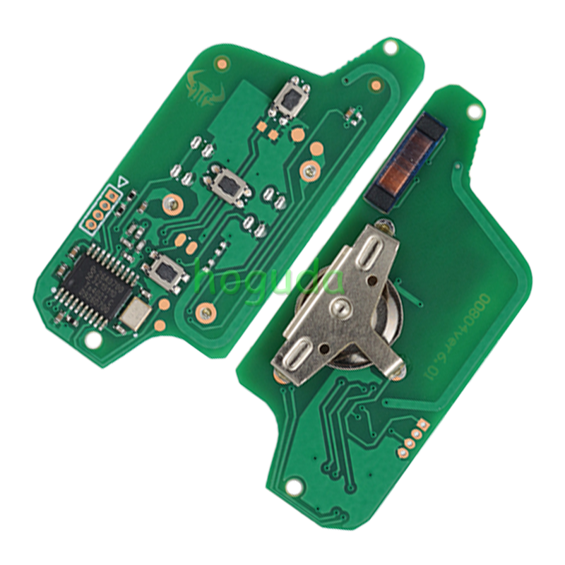 For Peugeot ASK 3 button flip remote key with VA2 307 blade (With Light button)  433Mhz PCF7941 Chip (Before 2011 year)