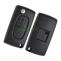 For Peugeot ASK 2 button flip remote key with HU83 407 blade 433Mhz PCF7941 Chip (Before 2011 year)