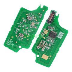 For Peugeot 2 button flip remote key with VA2 307 blade 433Mhz ID46 PCF7961 Chip ASK Model