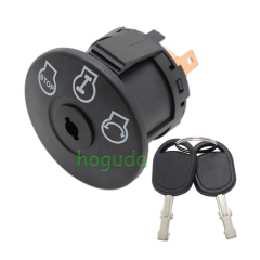 725-12066 Ignition Switch with Key for ZT1-42 ZT1-46 ZT1-50 MTD ZT1-54 Z510 Z530 Z550 Z423 Position 6 Pin 725P12066 925-12066