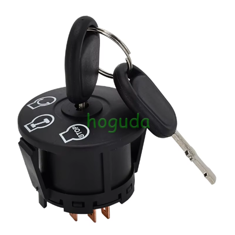 5PIN Riding Lawn Mowers Ignition Switch with Two Keys  Tecreddy Ignition Switch 3 Position with Key for Cub Cadet, Troy-Bilt, MTD, Craftsman, Husqvarna, Delta, JD Riding Lawn Mower 9