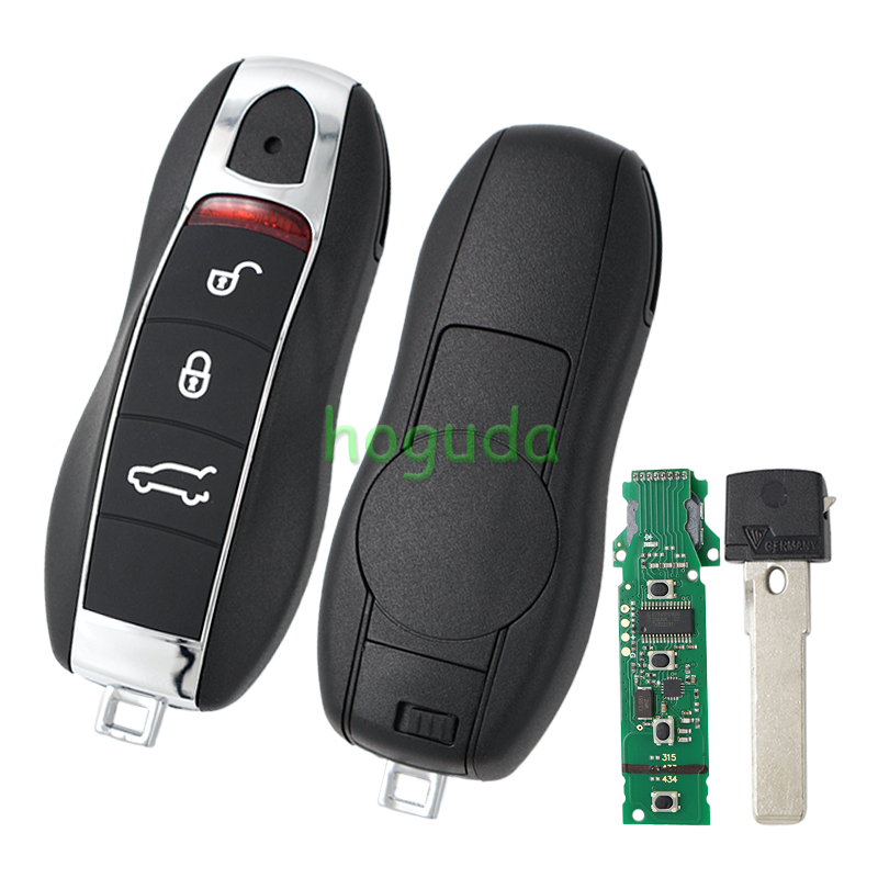 For Porsche 3 button keyless  remote key with PCF7953PC1800 Chip 433mhz