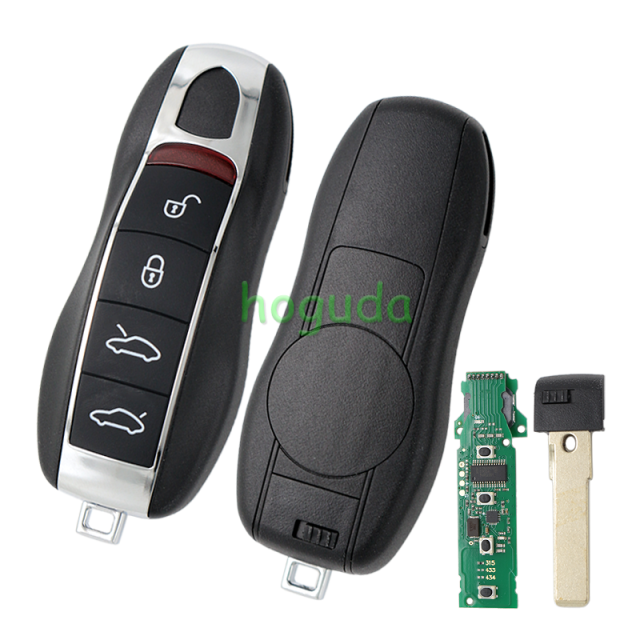 For Porsche 4 button keyless  remote key with PCF7953PC1800 Chip 315mhz