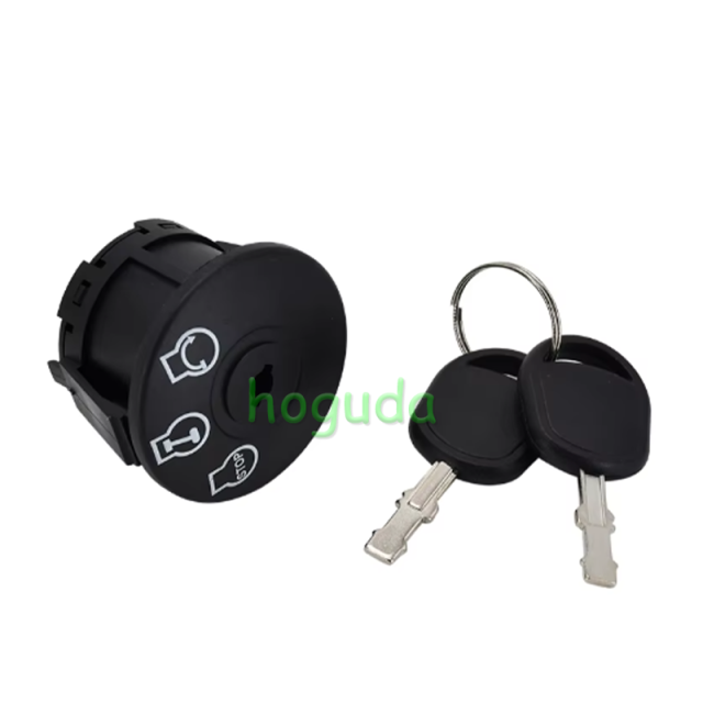 5PIN Riding Lawn Mowers Ignition Switch with Two Keys  Tecreddy Ignition Switch 3 Position with Key for Cub Cadet, Troy-Bilt, MTD, Craftsman, Husqvarna, Delta, JD Riding Lawn Mower 9