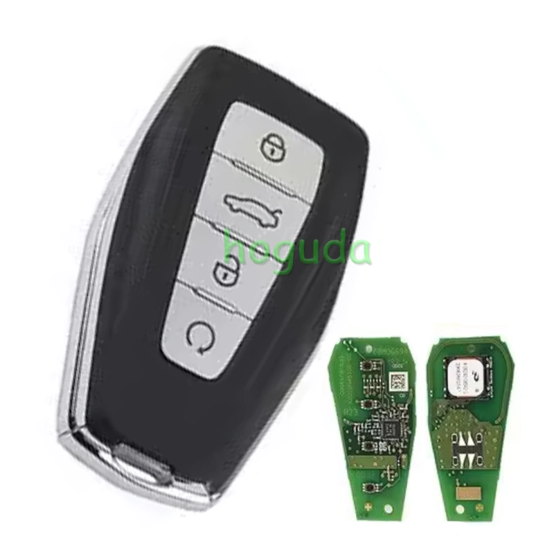 Original For Geely 4 button keyless Smart Remote key with 433Mhz 4A Chip