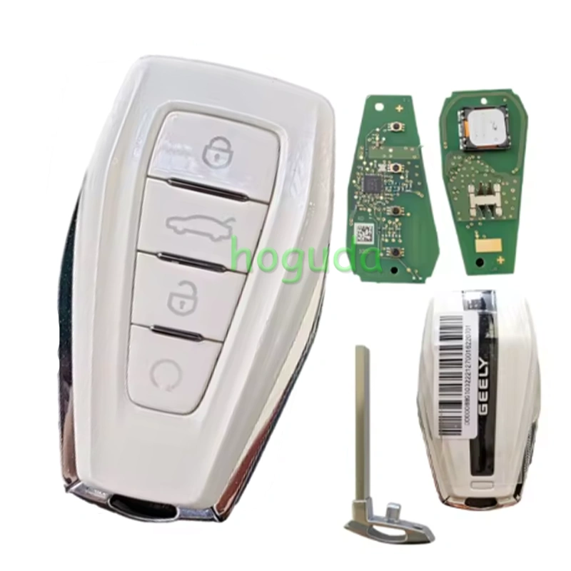Original For Geely 4 button keyless Smart Remote key with 433Mhz 4A Chip