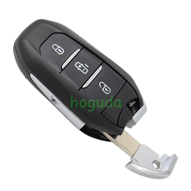 For Peugeot 3 button remote key blank with HU83 407 key blade