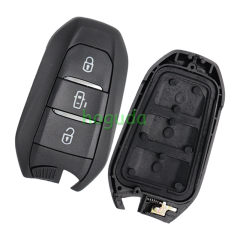 For Peugeot 3 button remote key blank with HU83 407 key blade