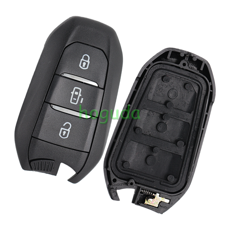 For Peugeot 3 button remote key blank with HU83 407 key blade
