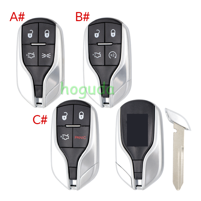 For Maserati 4 button remote key shell