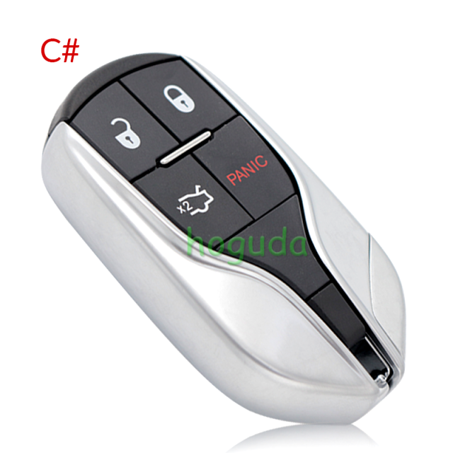 For Maserati 4 button remote key shell