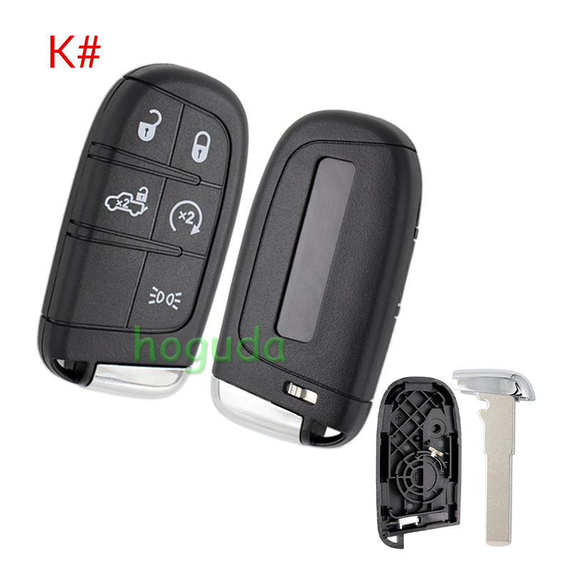 For Chrysler 2/2+1/3/3+1/4+1/5 button flip remote key shell with Key Blade