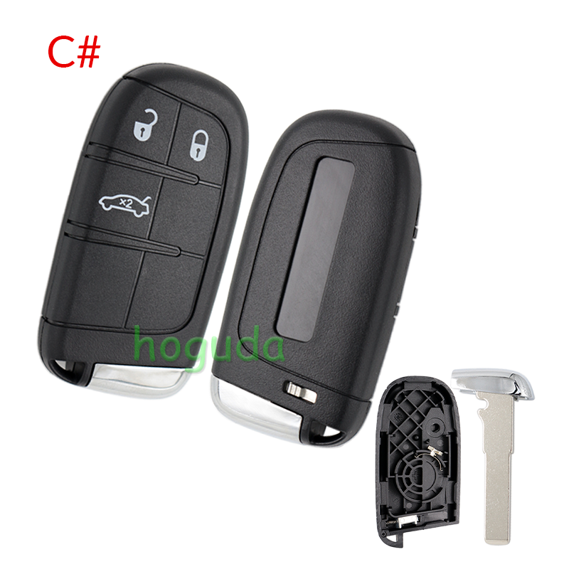 For Chrysler 2/2+1/3/3+1/4+1/5 button flip remote key shell with Key Blade