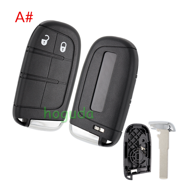 For Chrysler 2/2+1/3/3+1/4+1/5 button flip remote key shell with Key Blade