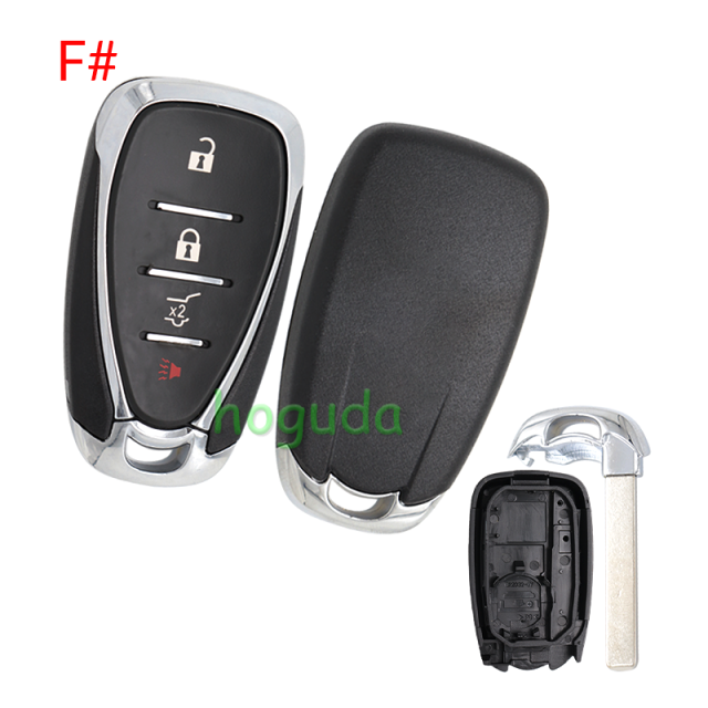 For Chevrolet 2 /2+1/3/3+1/4+1  button remote key blank without logo
