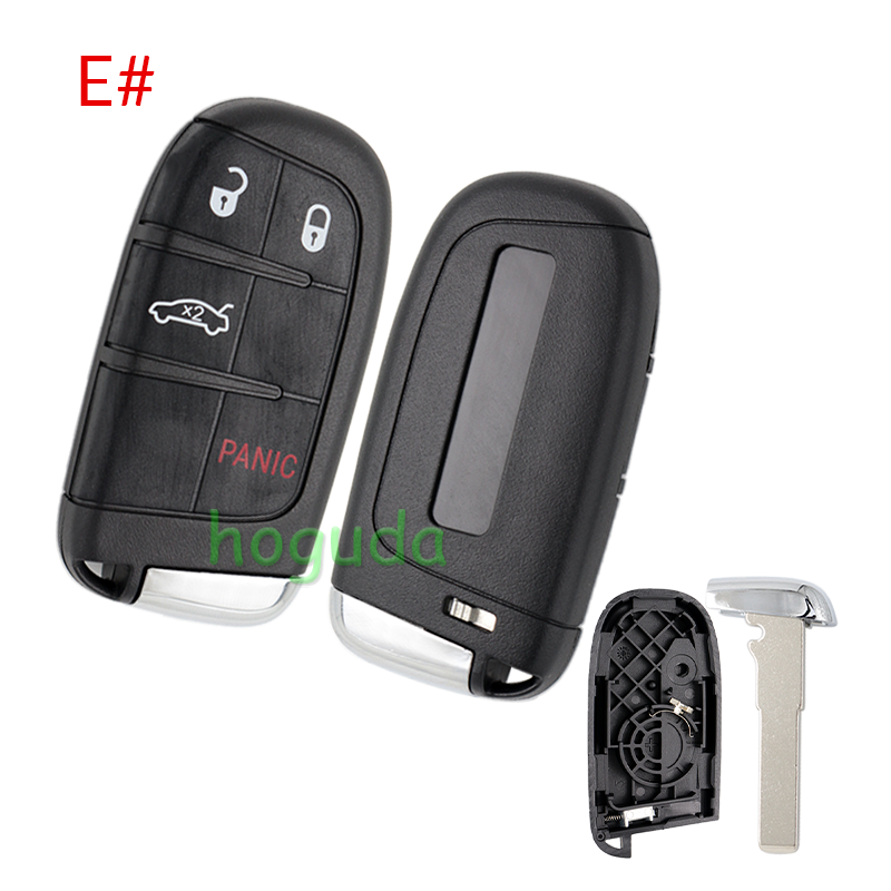 For Chrysler 2/2+1/3/3+1/4+1/5 button flip remote key shell with Key Blade
