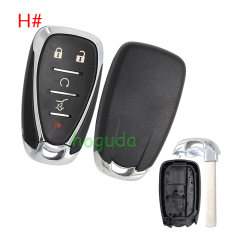For Chevrolet 2 /2+1/3/3+1/4+1  button remote key blank without logo