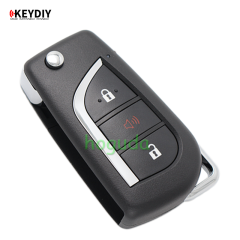 Toyota style 2+1 button remote key B13 2+1 for KD X2/KD300/ KD900/URG200 to produce any model remote