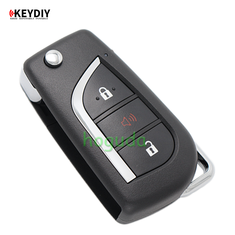 Toyota style 2+1 button remote key B13 2+1 for KD X2/KD300/ KD900/URG200 to produce any model remote
