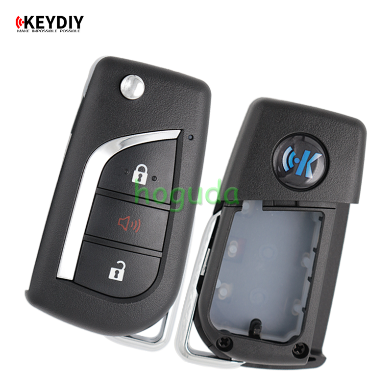 Toyota style 2+1 button remote key B13 2+1 for KD X2/KD300/ KD900/URG200 to produce any model remote
