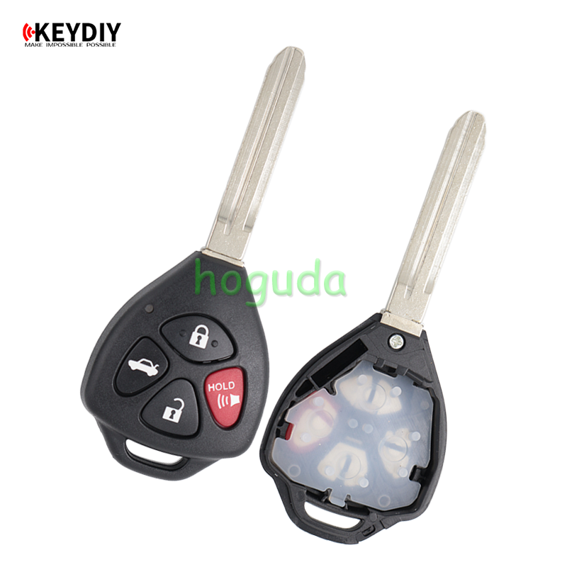 Toyota style 3+1 button remote key B05  for KD300 and KD900 to produce any model remote