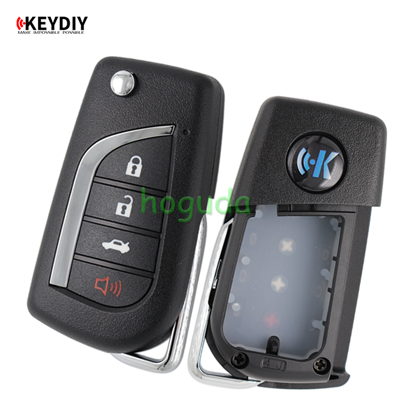 KEYDIY Toyota style 3+1 button remote key B13-4 for KD900 KDX2 KD MAX Key Programmer to produce any model remote
