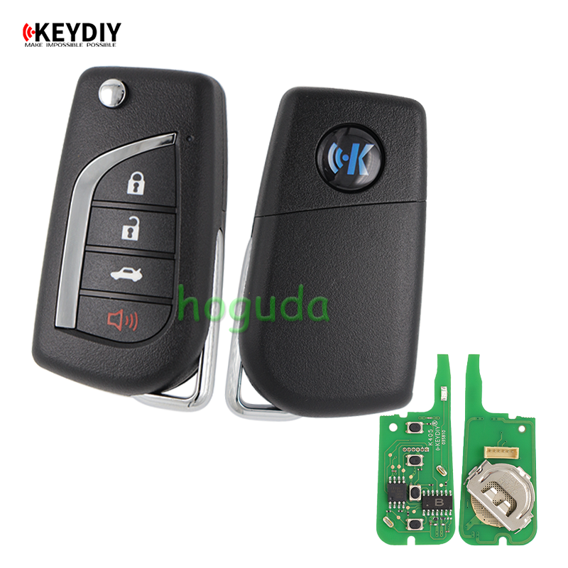 KEYDIY Toyota style 3+1 button remote key B13-4 for KD900 KDX2 KD MAX Key Programmer to produce any model remote
