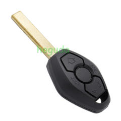 For BMW 3 button remote key shell  with 2 track HU92 (high quality)