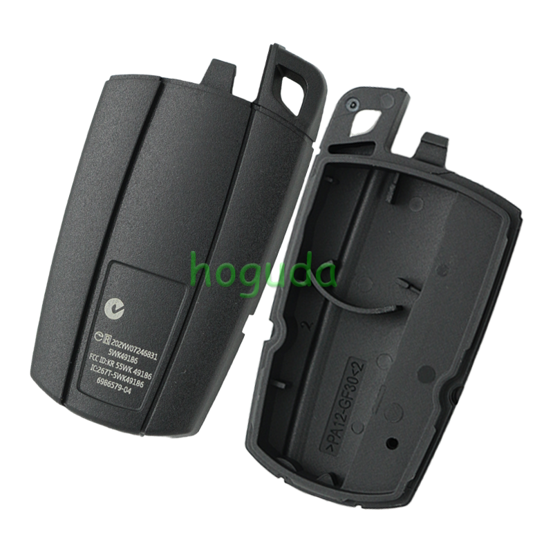 For BMW 5 series 3 button remote key blank with blade
