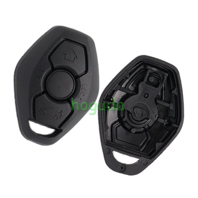 For BMW 3 button remote key shell  with 2 track HU92 (high quality)