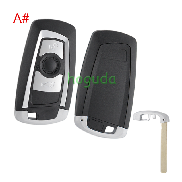 For BMW 5 series 3 button remote key blank with Key Blade,please choose the key type