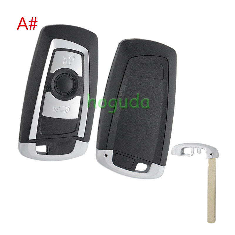 For BMW 5 series 3 button remote key blank with Key Blade,please choose the key type