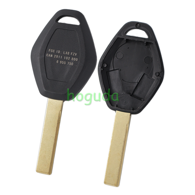 For BMW 3 button remote key shell  with 2 track HU92 (high quality)