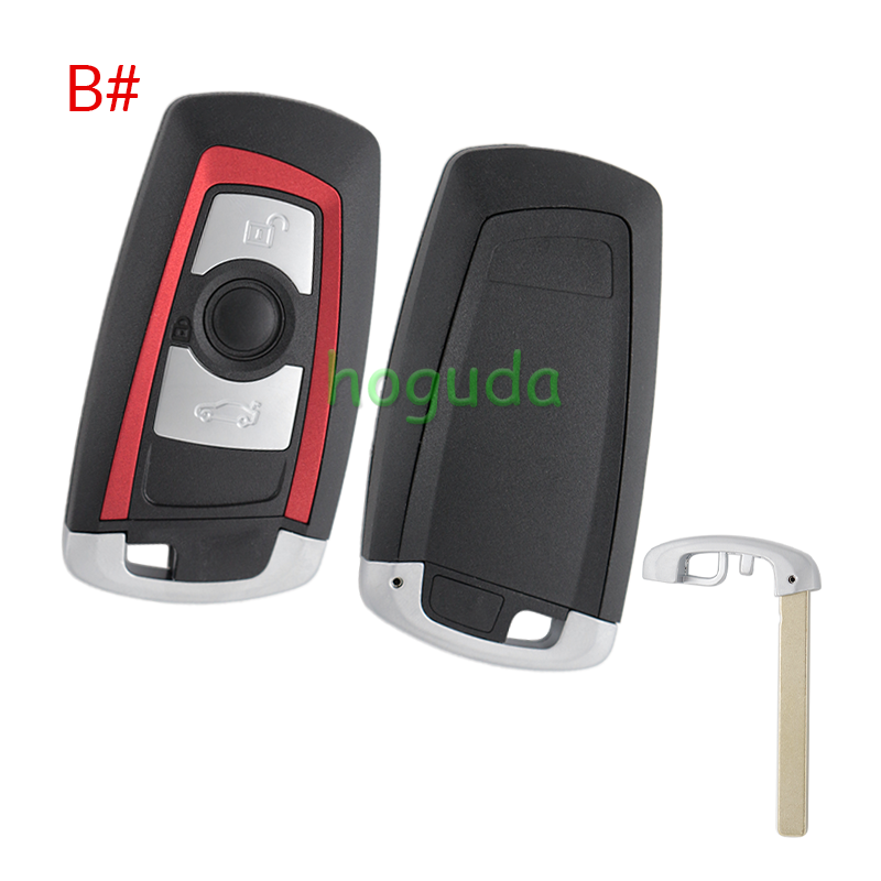 For BMW 5 series 3 button remote key blank with Key Blade,please choose the key type