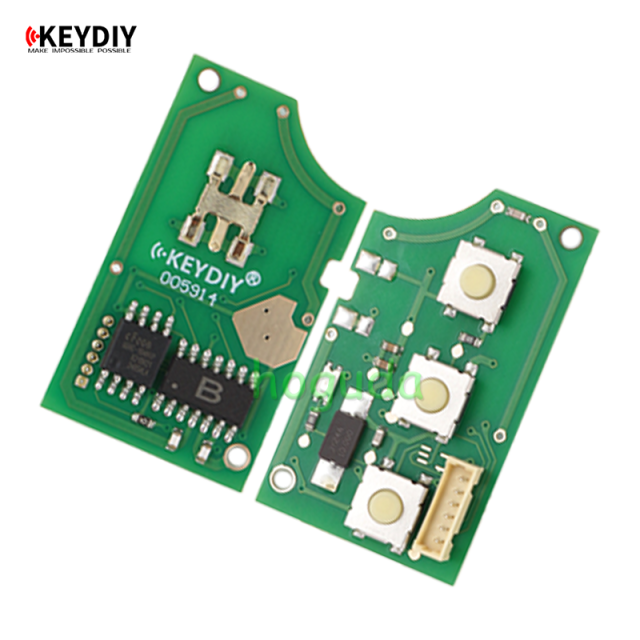 KEYDIY Standare remote key B01-Luxury 3 button remote key for KDX2 KD MAX  to produce any model remote Yellow color