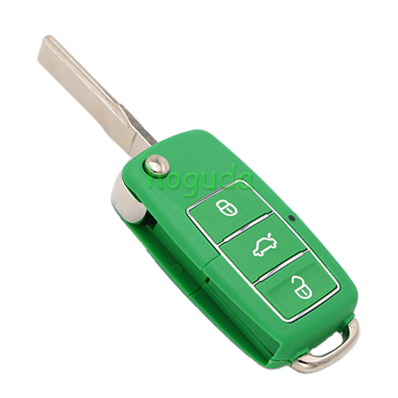 KEYDIY Standare remote key B01-Luxury 3 button remote key for KDX2 KD MAX  to produce any model remote Green color