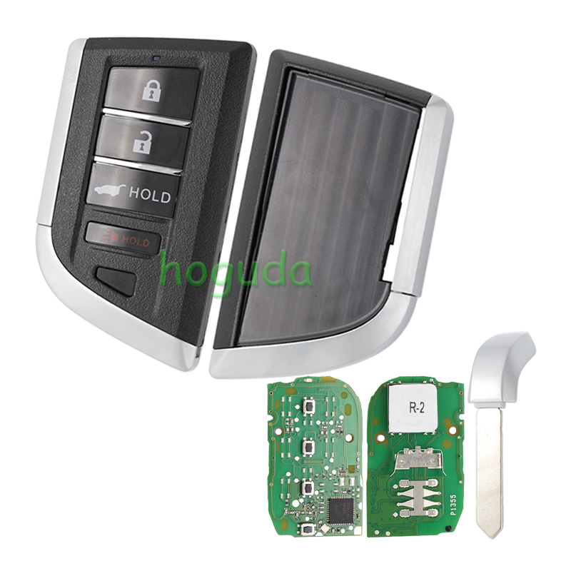 For Acura MDX 2022-2024 RDX Driver 2 4Button emote Smart Key with 433MHz 4A Chip   FCCID:KR5TP-2 (Driver 2)  PN:72147-TJB-A31