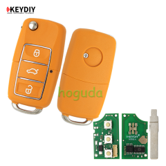 KEYDIY Standare remote key B01-Luxury 3 button remote key for KDX2 KD MAX  to produce any model remote Yellow color