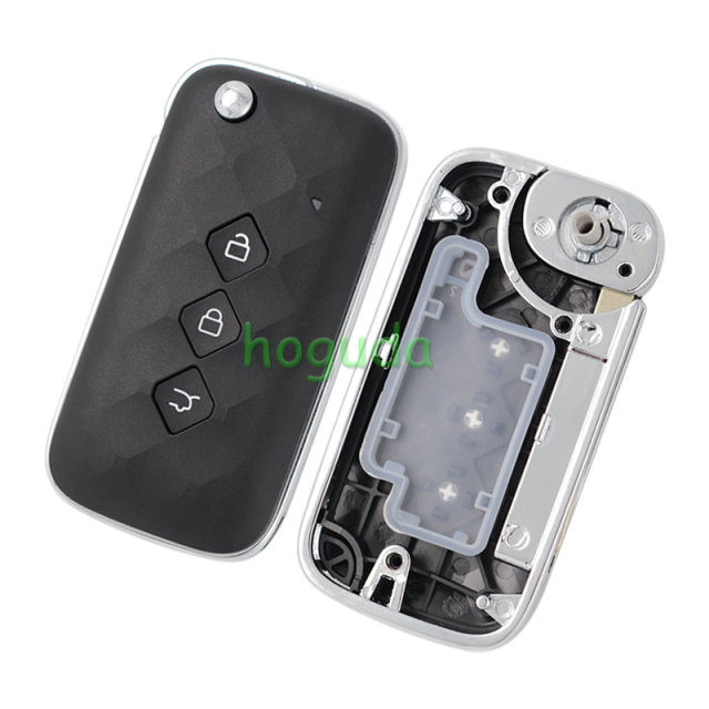 For Chevrolet Aveo 3 button flip remote key with 433Mhz ID47 HITAG3 PCF7961X Chip