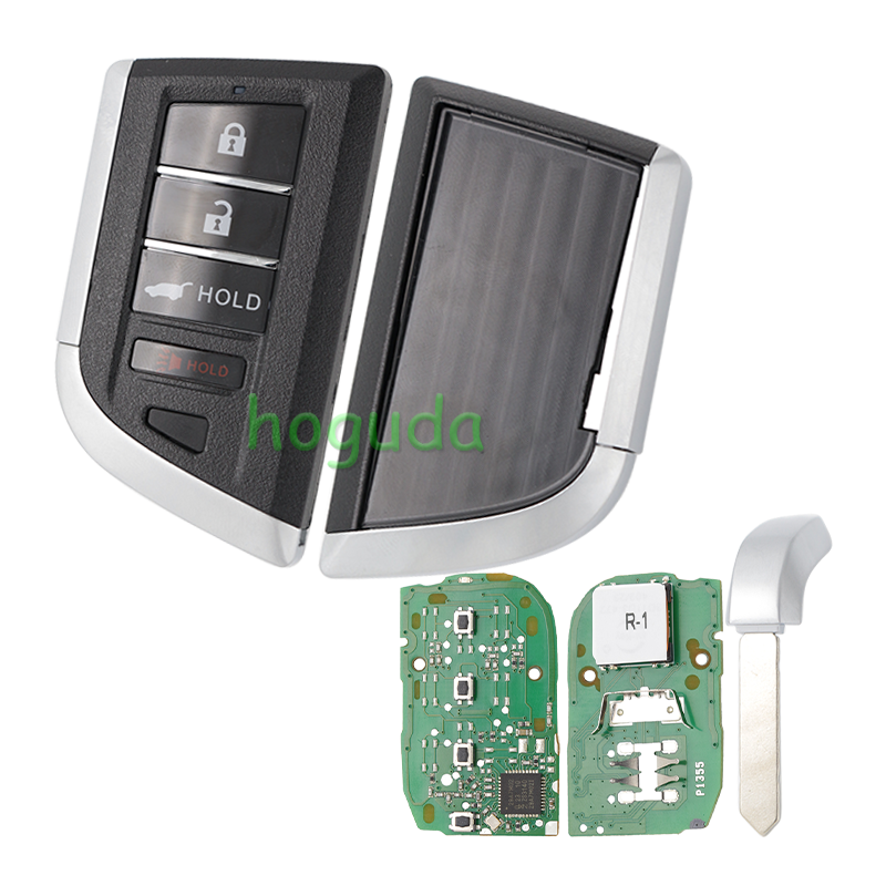 For Acura MDX 2022-2024 RDX Driver 1 4Button emote Smart Key with 433MHz 4A Chip FCCID:KR5TP-2 (Driver 1) PN:72147-TJB-A21