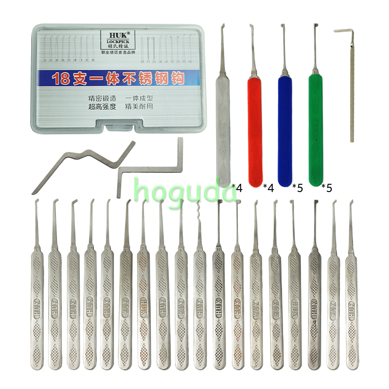For 18pcs lock pick and locksmith tools